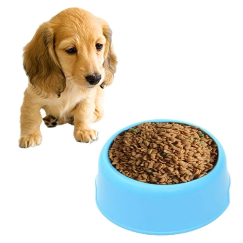 Dog Cat Light Candy Color Plastic Material Single Pets Bowls