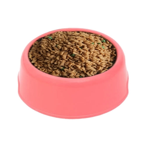 Dog Cat Light Candy Color Plastic Material Single Pets Bowls