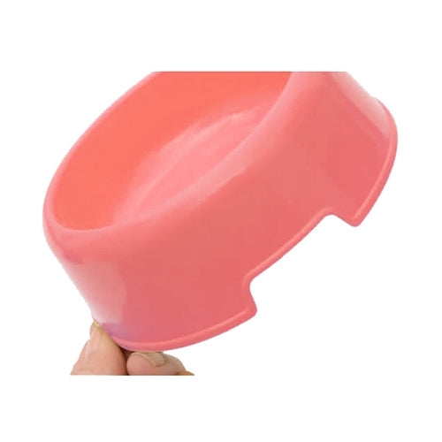 Dog Cat Light Candy Color Plastic Material Single Pets Bowls