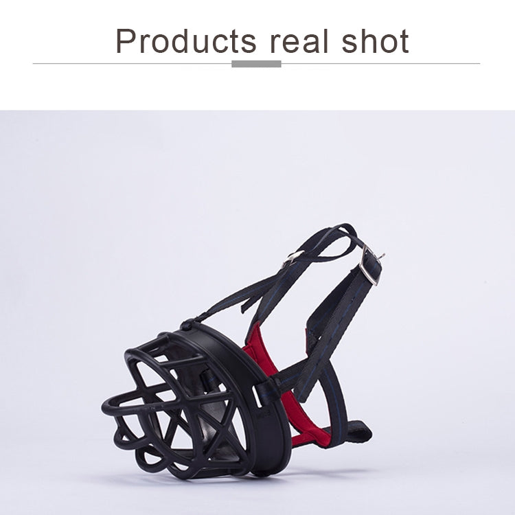 Dog Muzzle Prevent Biting Chewing and Barking Allows Drinking and Panting, Size: 8.2*7.6*10.4cm(Black)