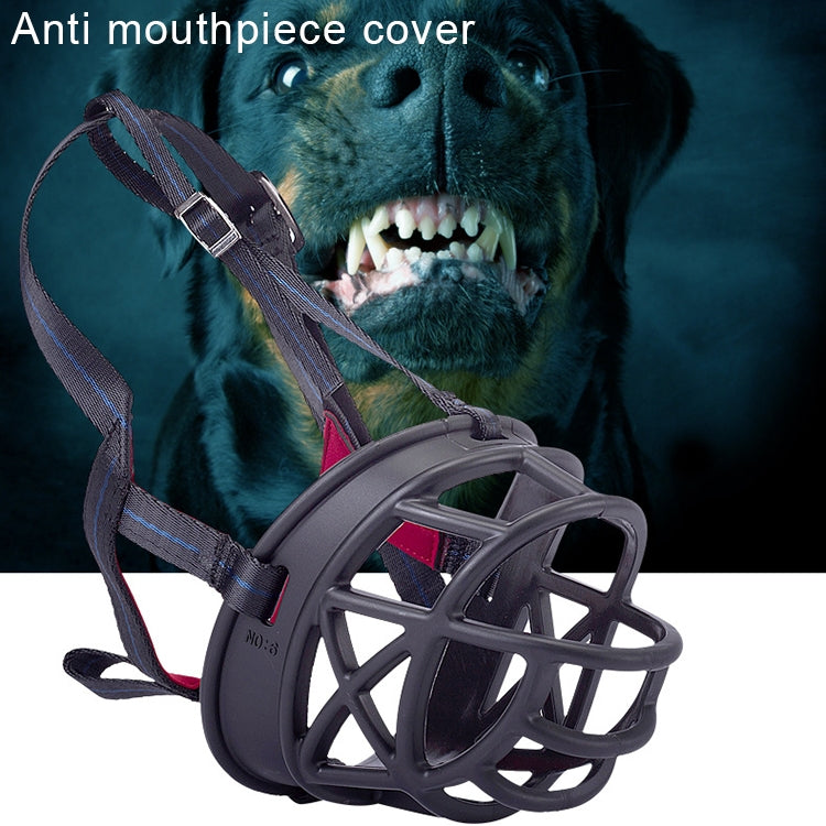 Dog Muzzle Prevent Biting Chewing and Barking Allows Drinking and Panting, Size: 8.2*7.6*10.4cm(Black)