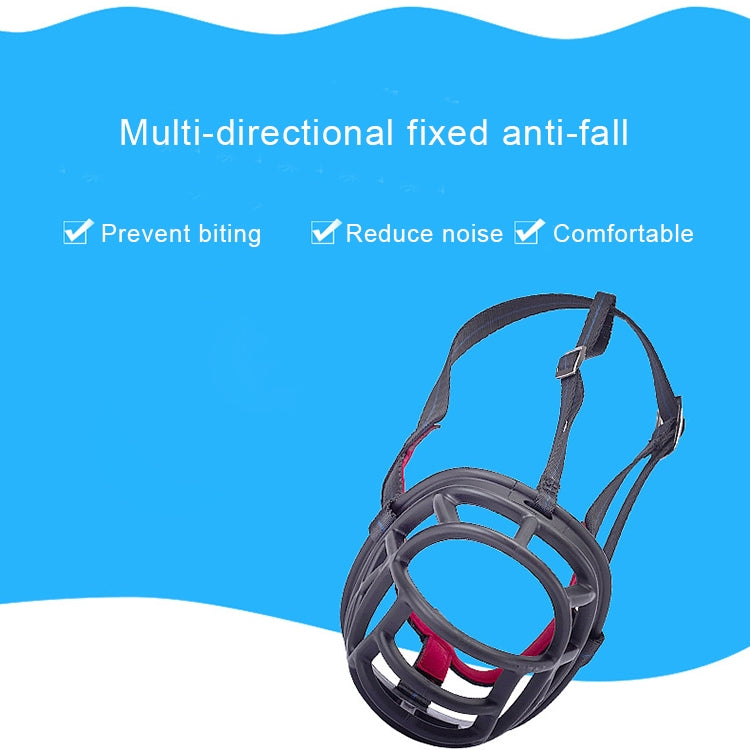Dog Muzzle Prevent Biting Chewing and Barking Allows Drinking and Panting, Size: 8.2*7.6*10.4cm(Black)