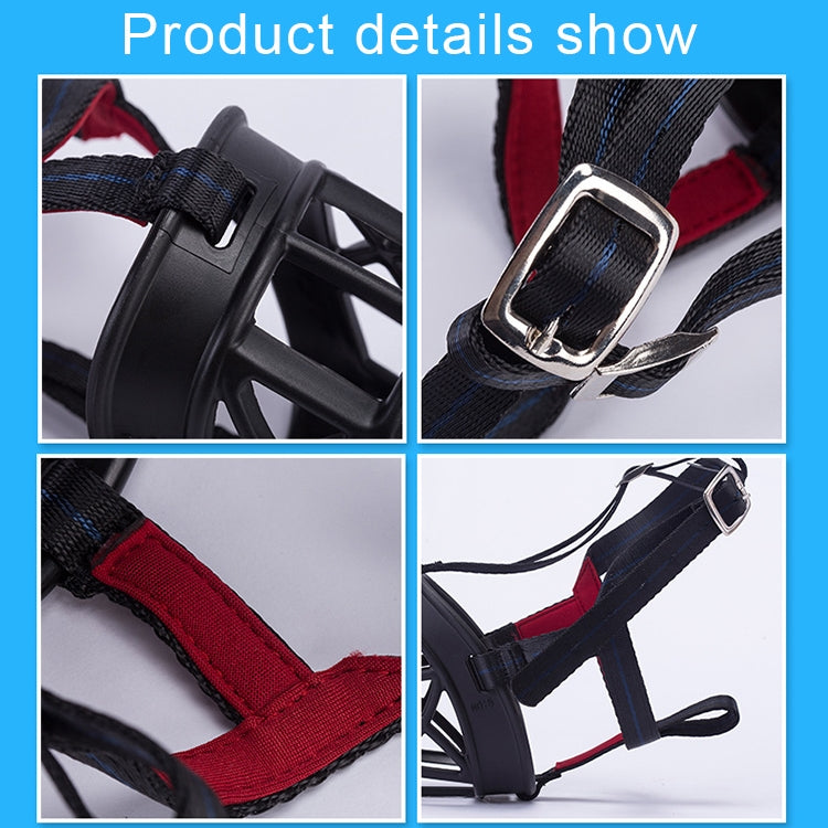 Dog Muzzle Prevent Biting Chewing and Barking Allows Drinking and Panting, Size: 8.2*7.6*10.4cm(Black)