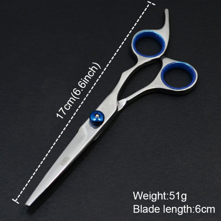 Pet Professional Hairdressing Tools Home-use Dog Hair Trimmer Straight Scissors(Silver Cutting scissor)