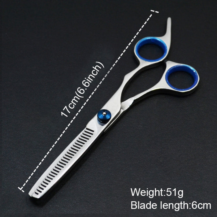 Pet Professional Hairdressing Tools Home-use Dog Hair Trimmer Thinning Scissors(Silver Thinning scissor)