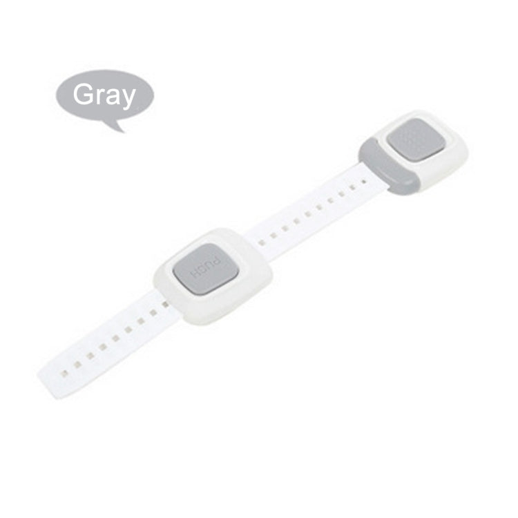3 PCS Multifunction Double Button Child Lock Drawer Door Wardrobe Baby Safety Lock, Random Color Delivery