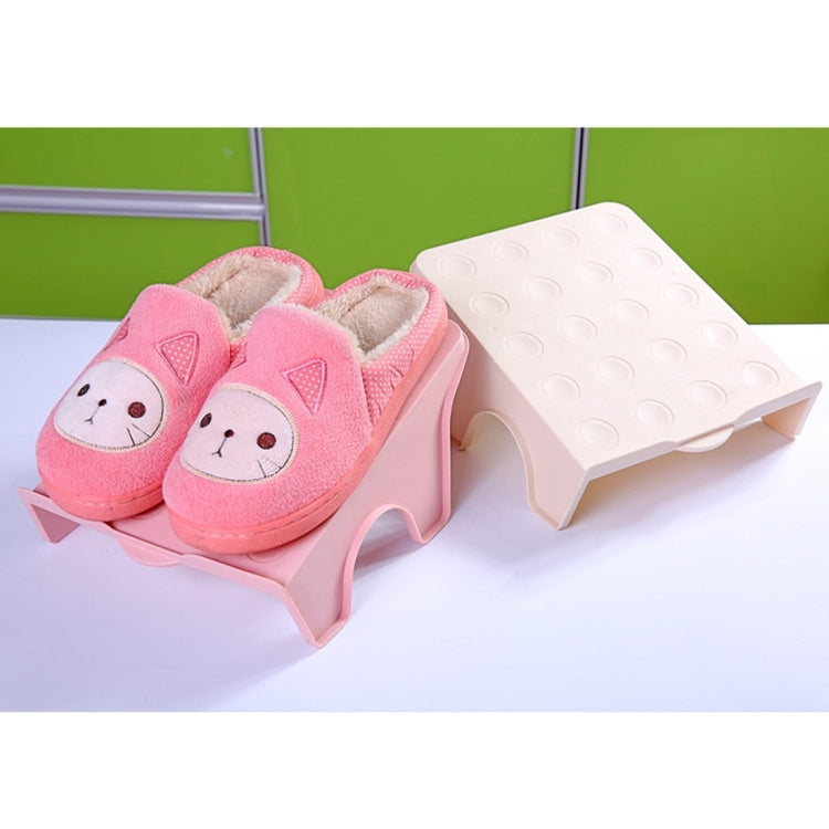2 PCS Creative Plastic Double Shoe shelves, Size: 25.5 * 20.7cm