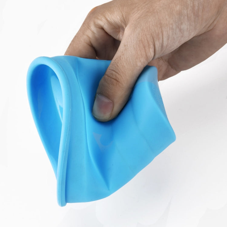 2 PCS 350mL Outdoor Portable Foldable Cup Multi-functional Travel Silicone Telescopic Cup(Blue)