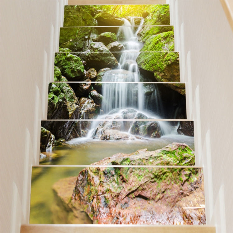 6 PCS DIY Creative Waterfall Stairs Sticker Home Decoration, Size: 18*100cm