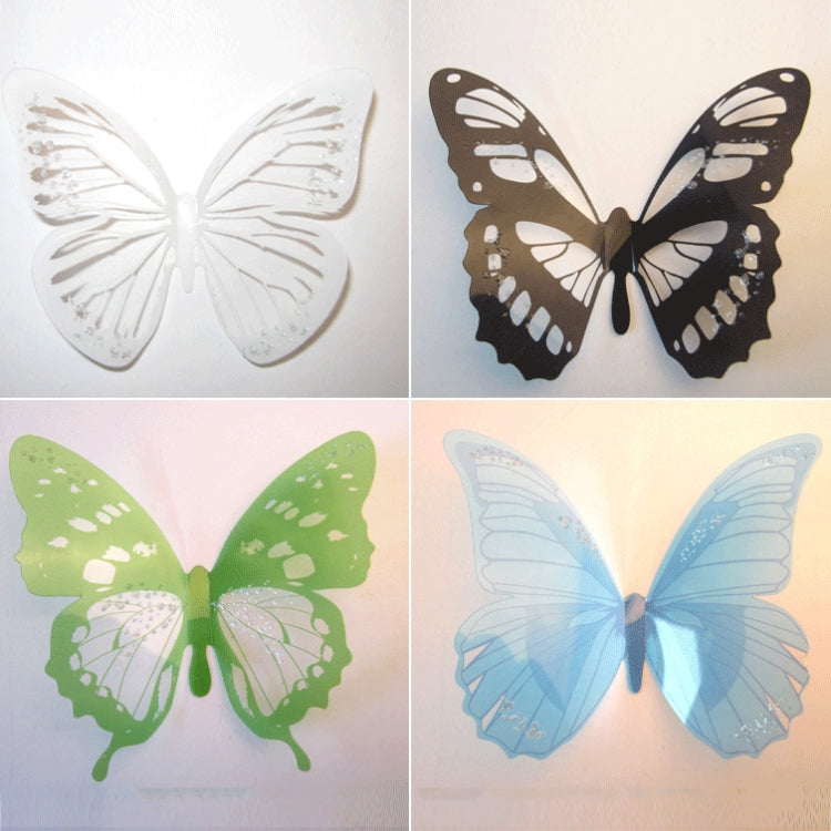 60 PCS Home Decoration Originality PVC 3D Butterfly Wall Paste