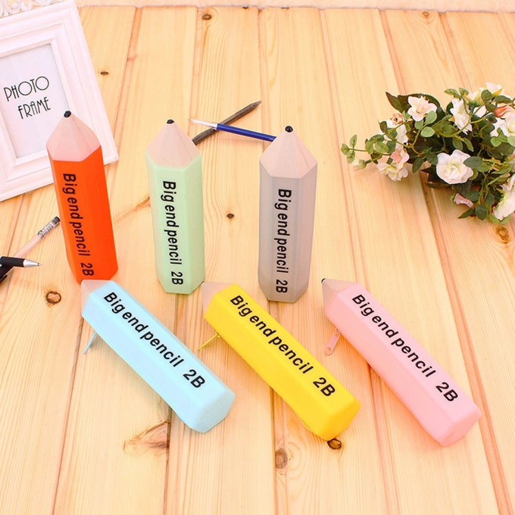 Creative Pencil Shape Stationery Candy Color Pencil Case Multifunctional Silicone Pencil Box, Random Color Delivery