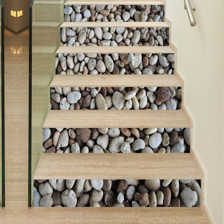6 PCS DIY Creative Cobblestone Stairs Sticker Home Decoration, Size: 18*100cm