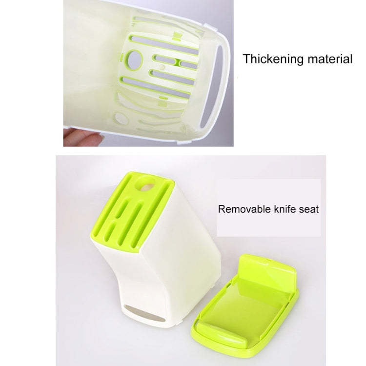 Multifunction Kitchen Accessories Plastic Knife Rack Storage Rack, Size: 17.5*10.5*21.5cm