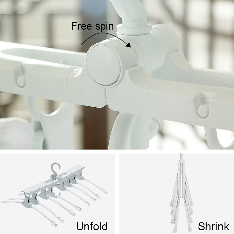 Multi-function Rotating Rack Foldable Hanger Holder Plastic Type Storage Home Organization Tool