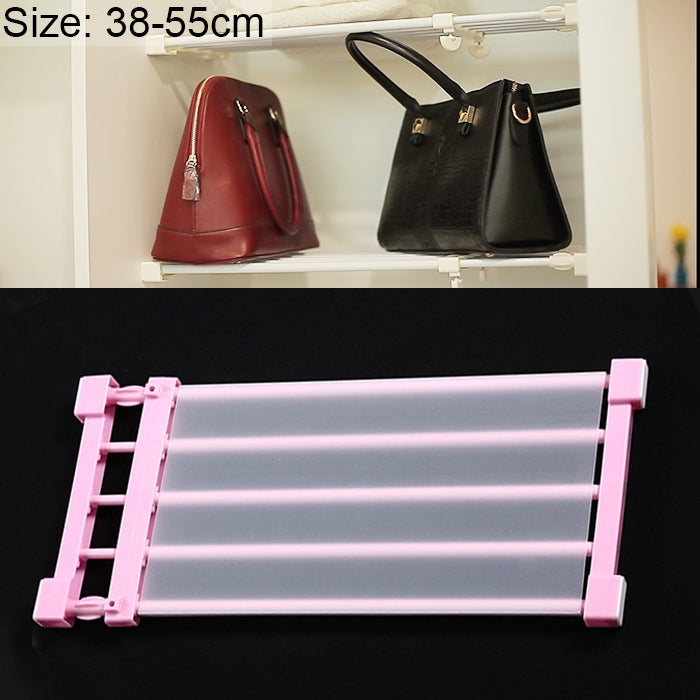Wardrobe Storage Layered Baffle Cabinet Shelf Dormitory Partition Cupboard Partition Board, Width: 24cm, Stretch Range: 38-55cm