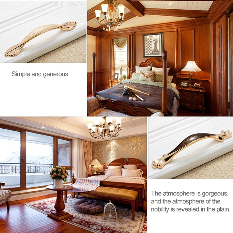 5 PCS 6587_96 Black Walnut Drawer Cabinet Handle