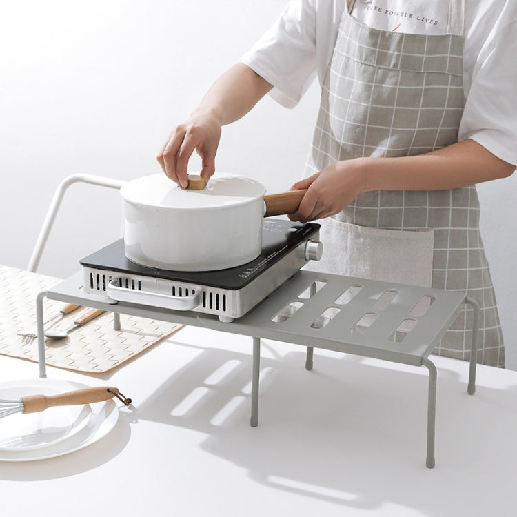 Household Retractable Plastic Layered Storage Rack, Size: 36x24x15cm