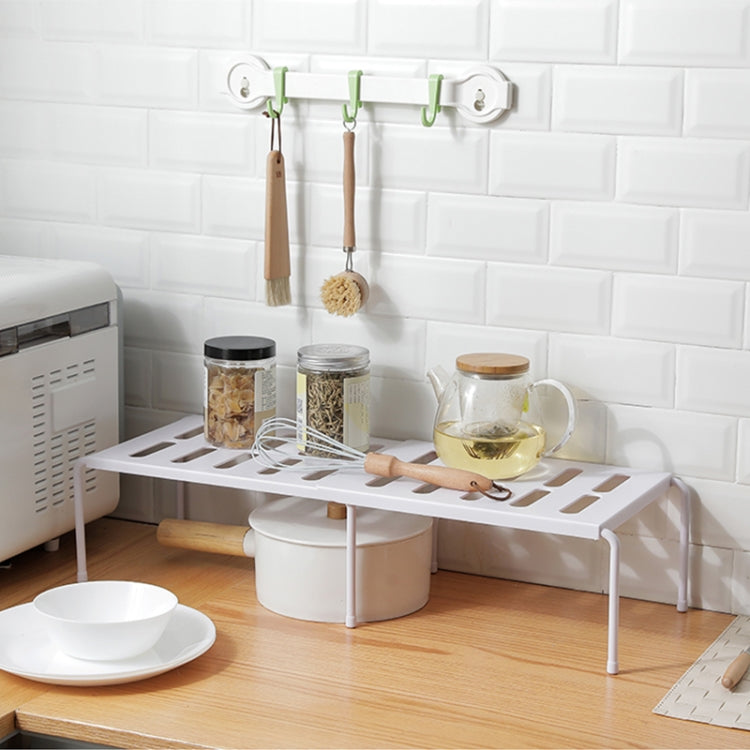 Household Retractable Plastic Layered Storage Rack, Size: 36x24x15cm