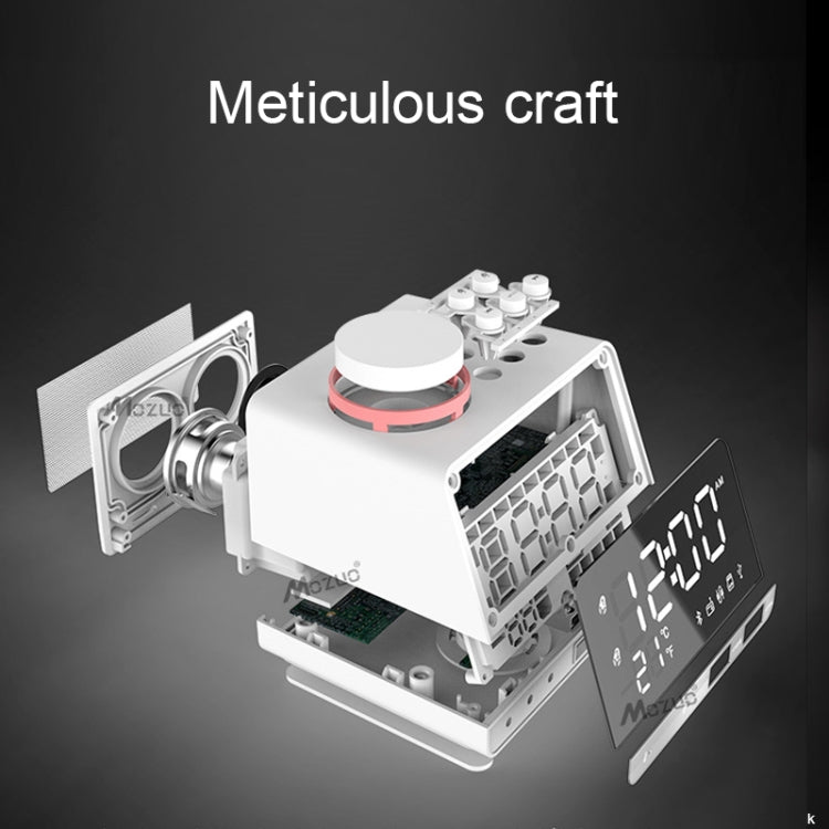 K11 Bluetooth Alarm Clock Speaker Creative Digital Music Clock Display Radio with Dual USB Interface, Support U Disk / TF Card / FM / AUX, US Plug