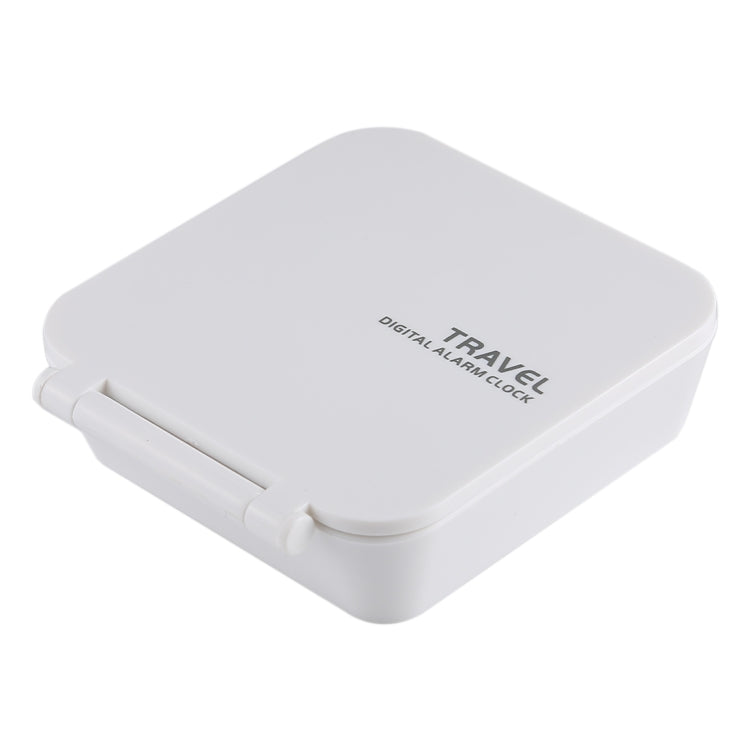 AQ-133 LCD Display Digital Travel Alarm Clock Office Table Alarm Clock With Night Light, Random Color Delivery