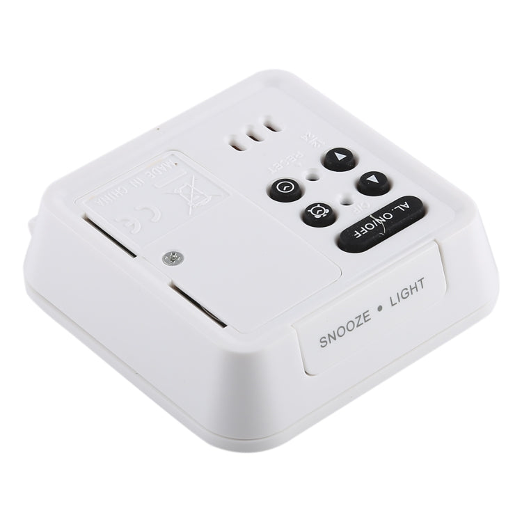 AQ-133 LCD Display Digital Travel Alarm Clock Office Table Alarm Clock With Night Light, Random Color Delivery