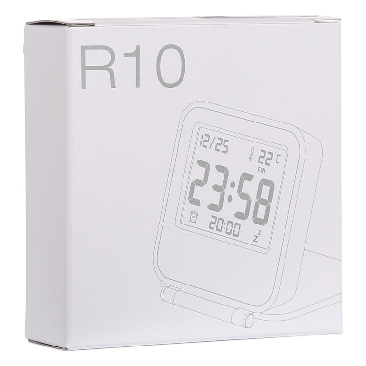 AQ-133 LCD Display Digital Travel Alarm Clock Office Table Alarm Clock With Night Light, Random Color Delivery