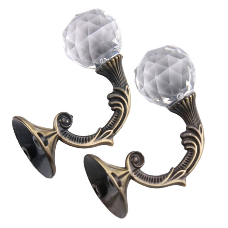 2 PCS Retro Water Wafer Head Barb Curtain Decorative Wall Hook