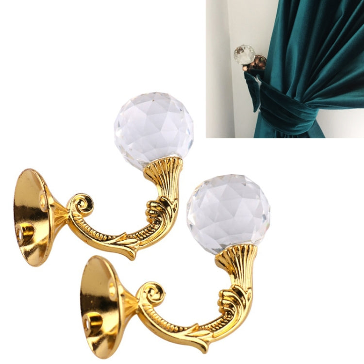 2 PCS Retro Water Wafer Head Barb Curtain Decorative Wall Hook