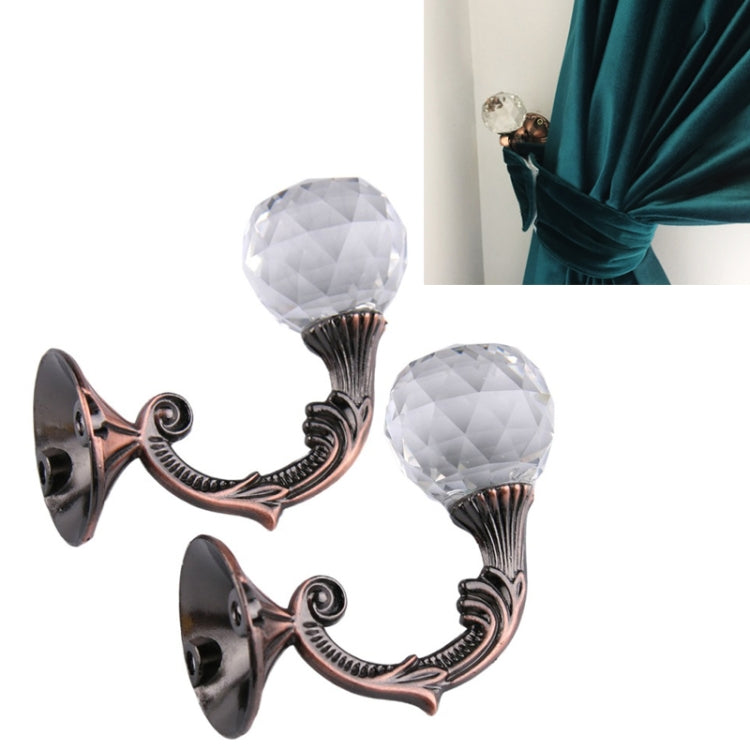 2 PCS Retro Water Wafer Head Barb Curtain Decorative Wall Hook