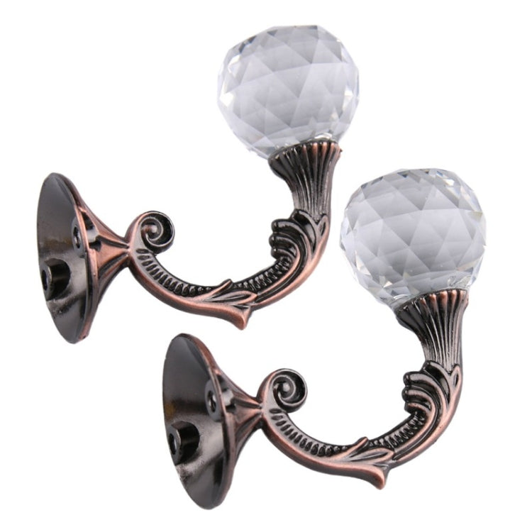2 PCS Retro Water Wafer Head Barb Curtain Decorative Wall Hook