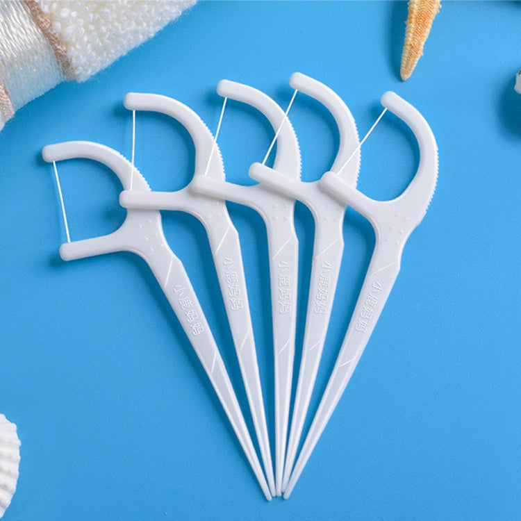 2 Packs Fawnmum Ultra-fine Safety Flat Dental Floss Rod Arch Pick Toothpick Thread Portable Dental Floss Bag