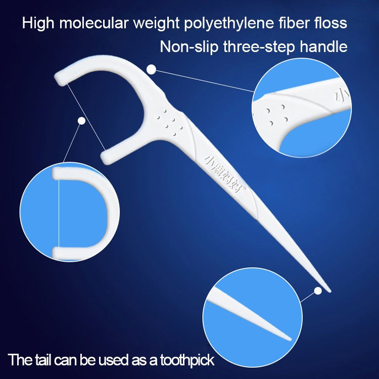 2 Packs Fawnmum Ultra-fine Safety Flat Dental Floss Rod Arch Pick Toothpick Thread Portable Dental Floss Bag