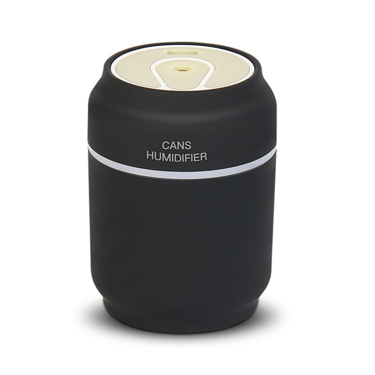 200ML 3 in 1 Mini Portable Cans Shape USB Night Light Ultrasonic Humidification Air Humidifier with USB Fan + USB Light for Home / Office / Car