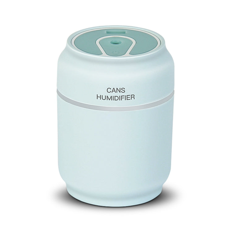 200ML 3 in 1 Mini Portable Cans Shape USB Night Light Ultrasonic Humidification Air Humidifier with USB Fan + USB Light for Home / Office / Car