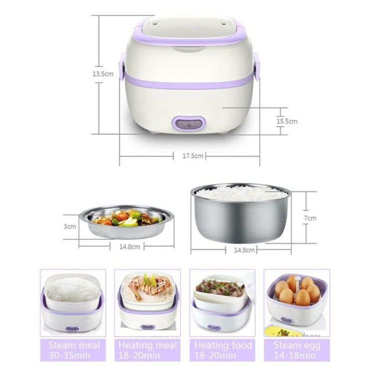 Multi-function Electric Cooking and Heating Lunch Box Mini Plugged In Insulated Lunch boxï¼ŒRandom Color Deliveryï¼ŒEU Plug