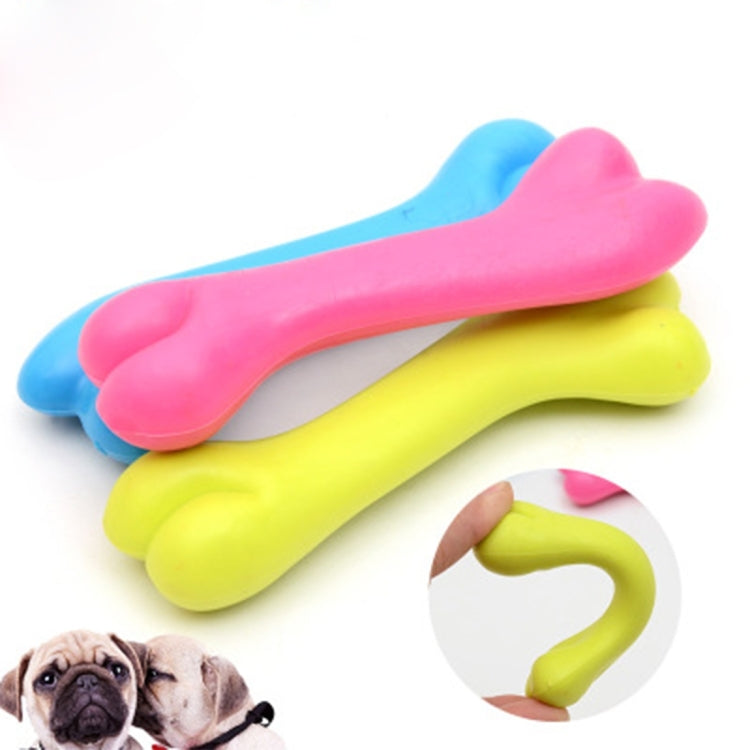 Rubber Pet Toy Chicken Bone Dog Toys, Random Color Delivery, Size: 12cm