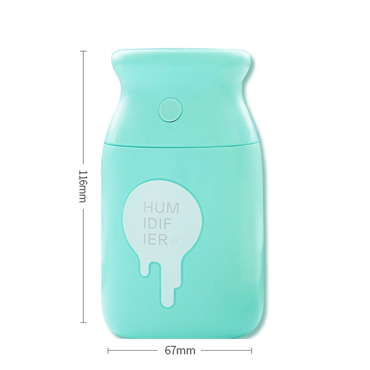 180ML Mini Portable Milk Bottle Shape USB Night Light Ultrasonic Humidification Air Humidifier for Home / Office / Car