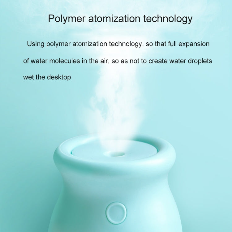 180ML Mini Portable Milk Bottle Shape USB Night Light Ultrasonic Humidification Air Humidifier for Home / Office / Car