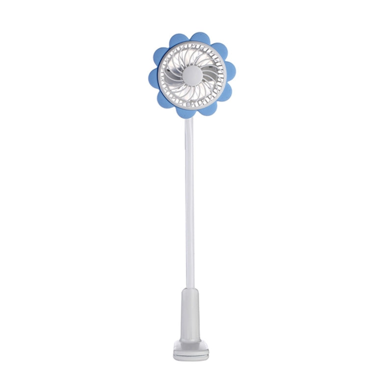 Rechargeable Bending Sun Flower USB Mini Fan with Clip for Baby Stroller & Desk & Bedside