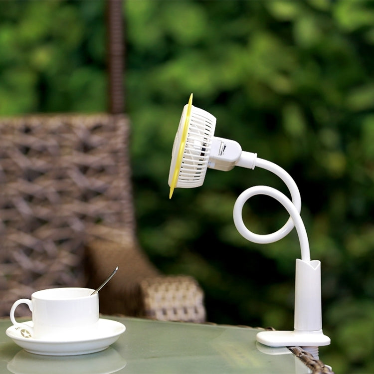 Rechargeable Bending Sun Flower USB Mini Fan with Clip for Baby Stroller & Desk & Bedside