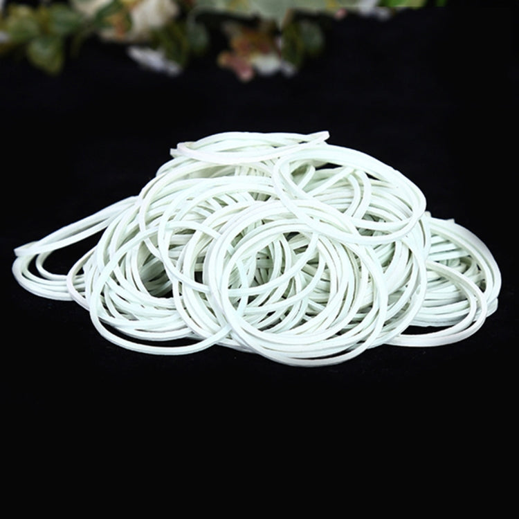 White Sturdy Stretchable Elastic Rubber Bands School Office Supplies Stationery, 1KG Per Bag