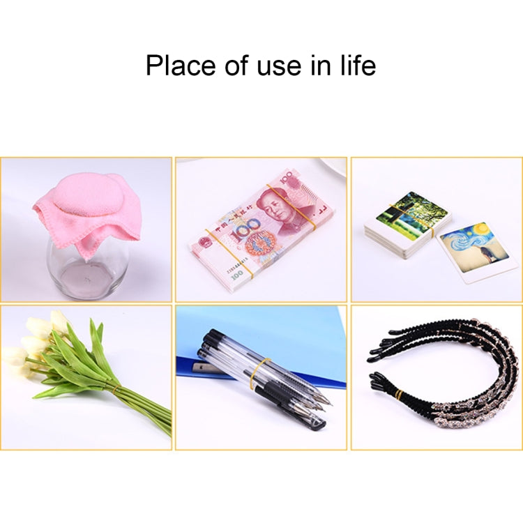 White Sturdy Stretchable Elastic Rubber Bands School Office Supplies Stationery, 1KG Per Bag