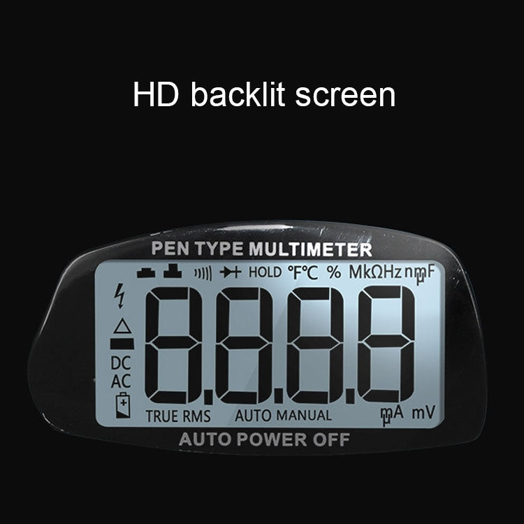 Mini Automatic Portable Digital Display High Precision Pen Style Multimeter for Current Voltage Resistance Induction