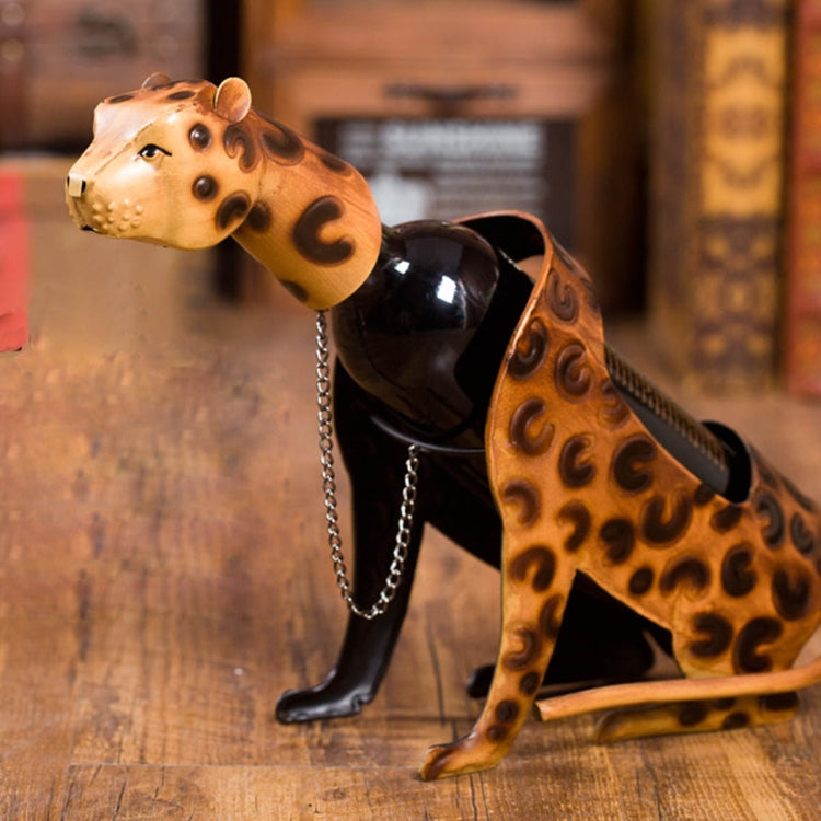 Leopard Wine Holder Wine Shelf Metal Sculpture Practical Home decoration Interior Crafts