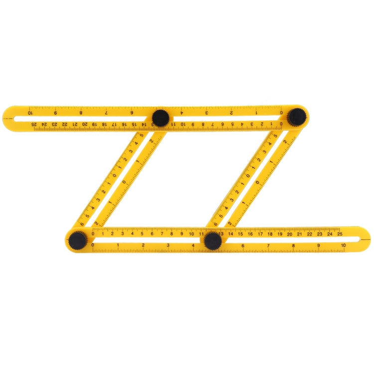 DIY Four-sided Angle Measuring Ruler Layout Tool for Handymen, Builders, Craftsmen