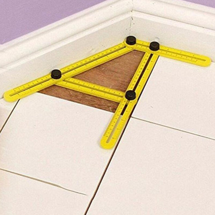 DIY Four-sided Angle Measuring Ruler Layout Tool for Handymen, Builders, Craftsmen