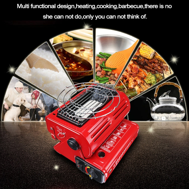 Multifunctional Portable Outdoor Camping Trip Gas Heater Gas Stove Burner, Powered by Single Gas Tank (Not Included)