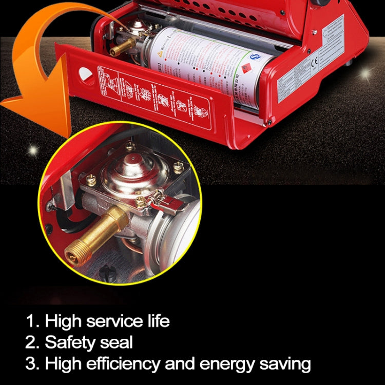 Multifunctional Portable Outdoor Camping Trip Gas Heater Gas Stove Burner, Powered by Single Gas Tank (Not Included)
