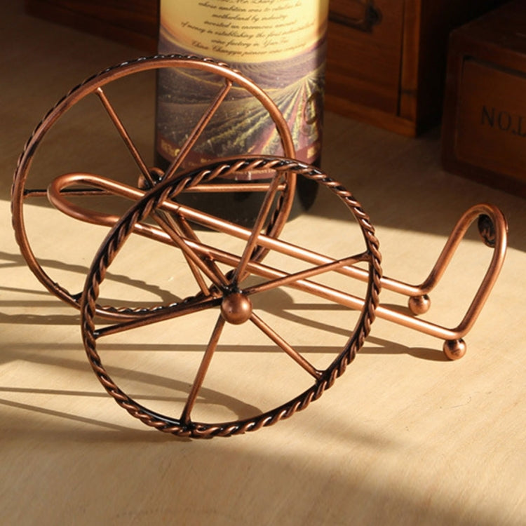 Creative European Metal Wine Decoration Wrought Iron Wine Rack for Single Wine Bottle Home decoration Interior Crafts