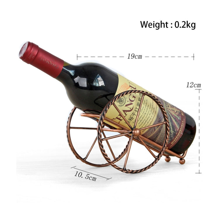 Creative European Metal Wine Decoration Wrought Iron Wine Rack for Single Wine Bottle Home decoration Interior Crafts